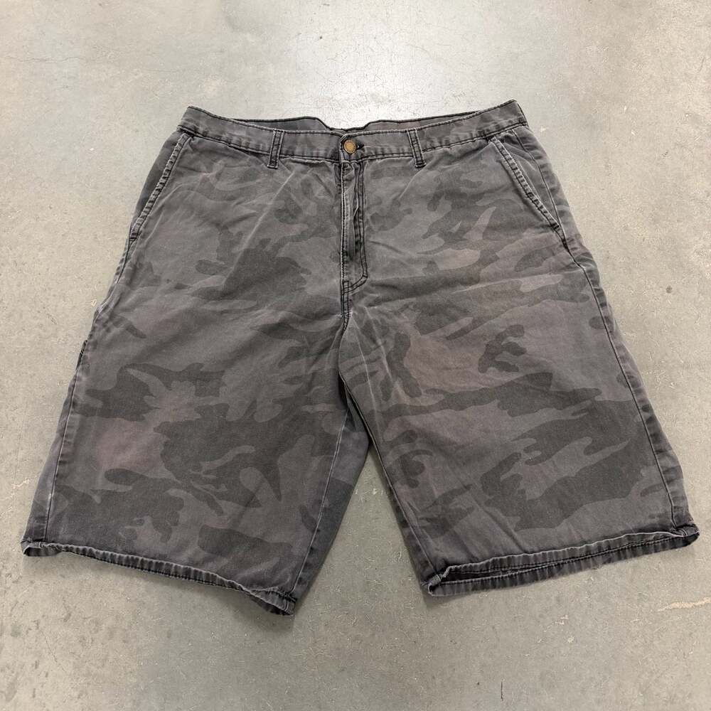 Dickies Baggy Grey Camo Workwear Shorts